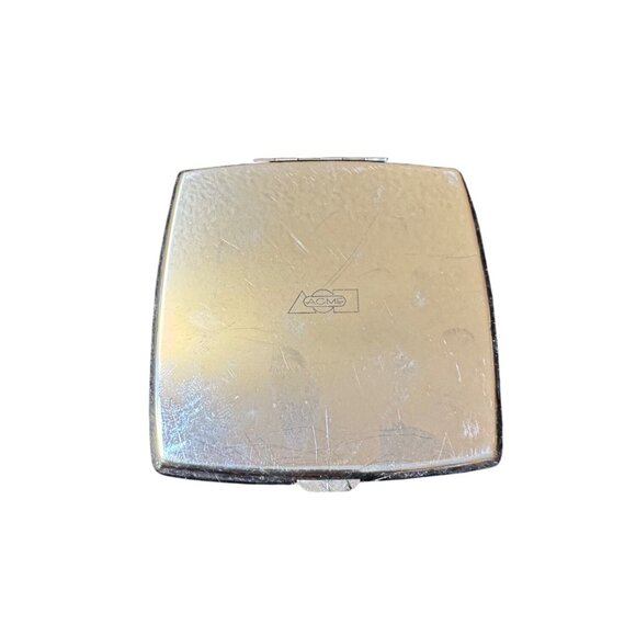 Vintage Acme Art Deco Compact Mirror With Geometric Design & Dual Mirrors - Picture 2 of 5